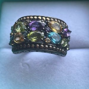 Beautiful multi-gem stone ring.